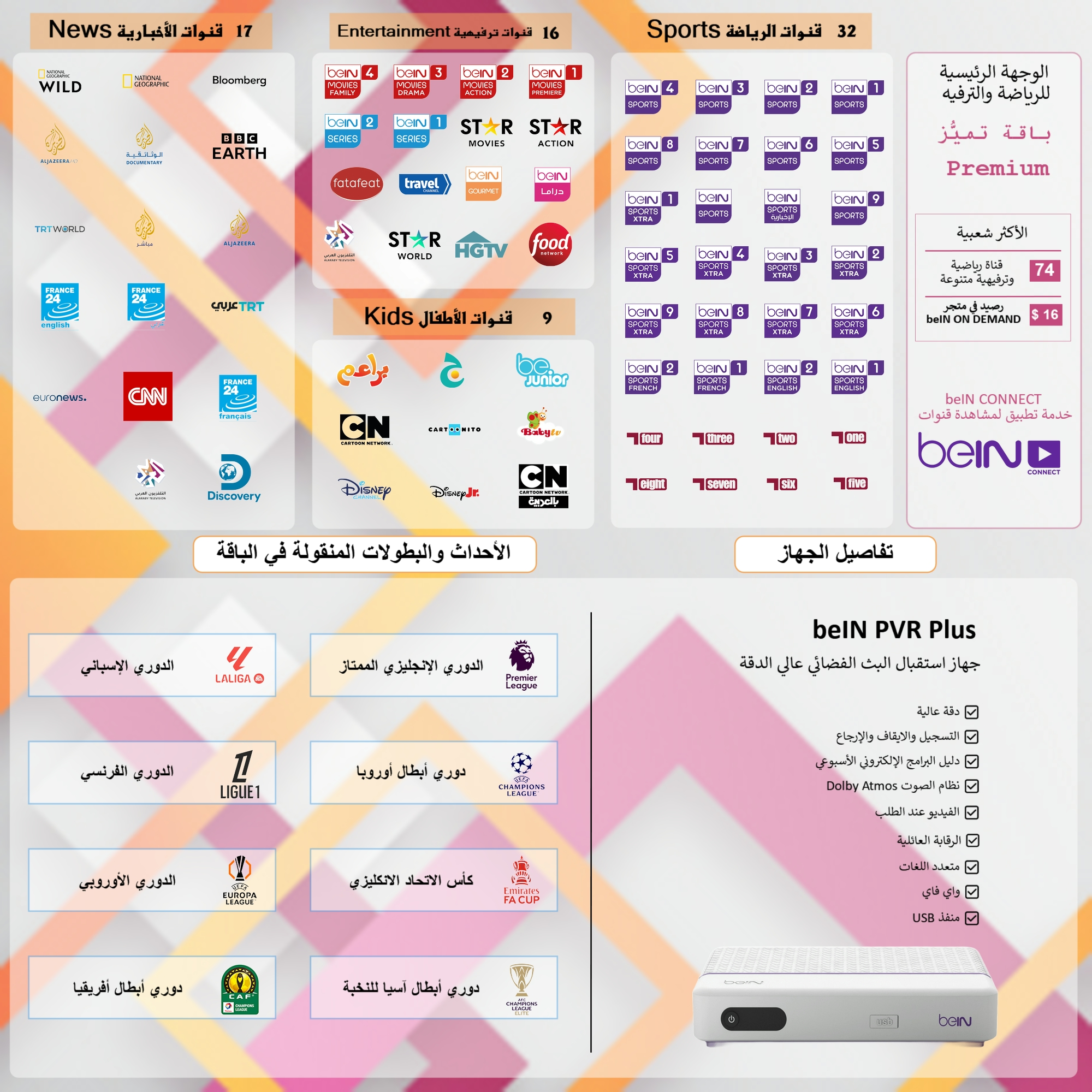 جهاز PVR PLUS 1.5 HD + باقة تميز مدة 6 أشهر