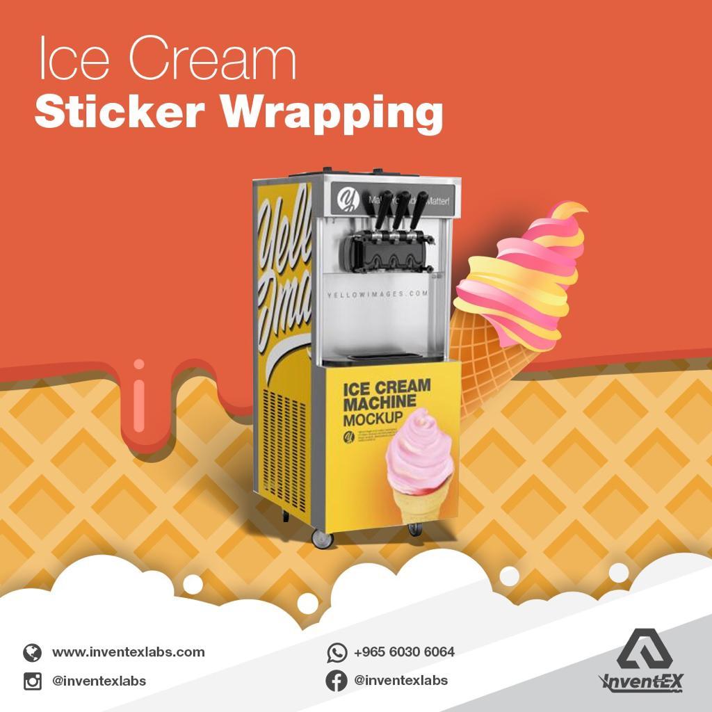 iCE CREAM WRAPPING STICKER